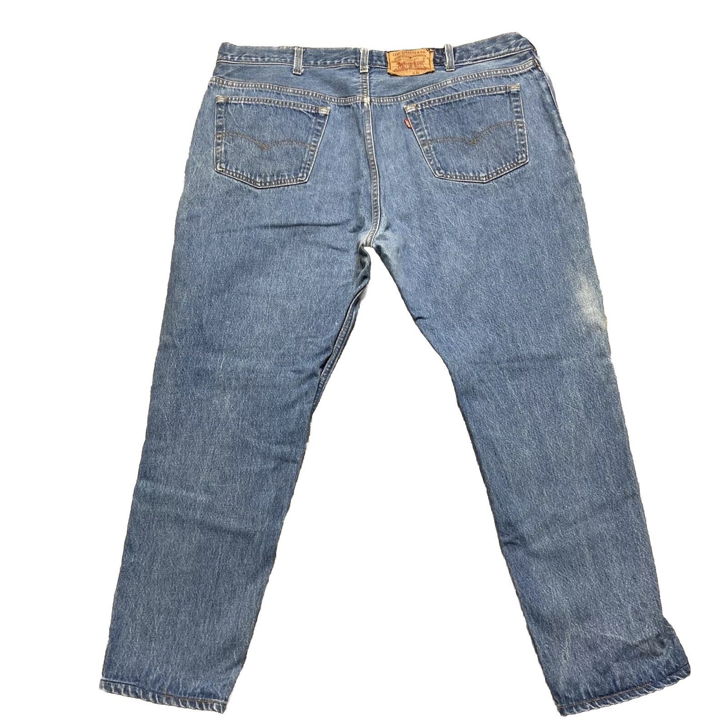 Levi's Strauss Signature Cropped Jeans Men Size 46x32 Blue Denim