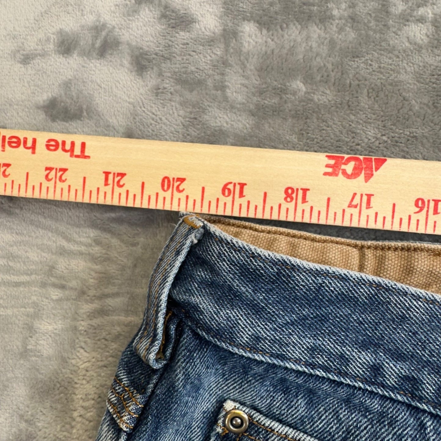 Duluth Men's Straight Leg Jeans Size 42x30 Blue Light Wash