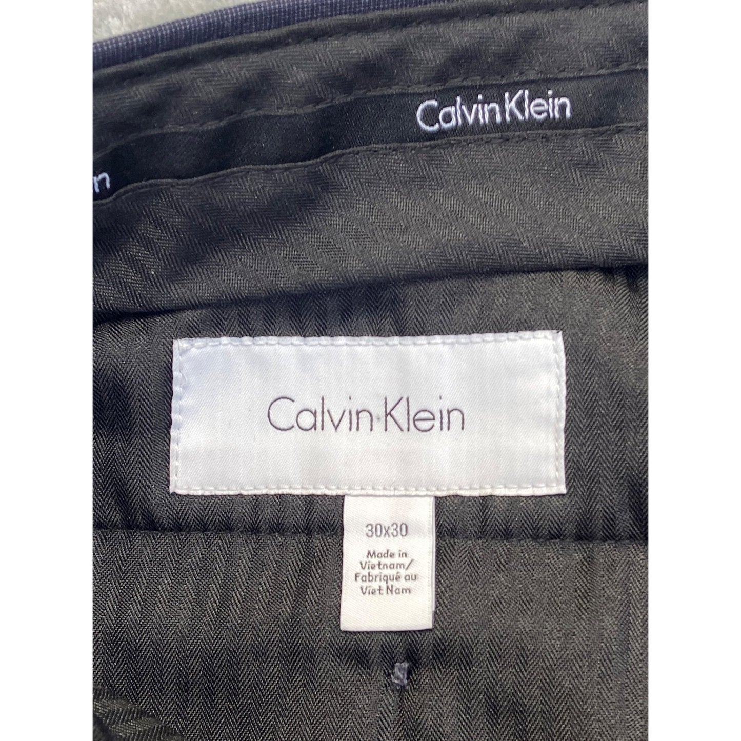 Calvin Klein Men's Dress Pants Straight Size 30x30 Navy Blue Formal