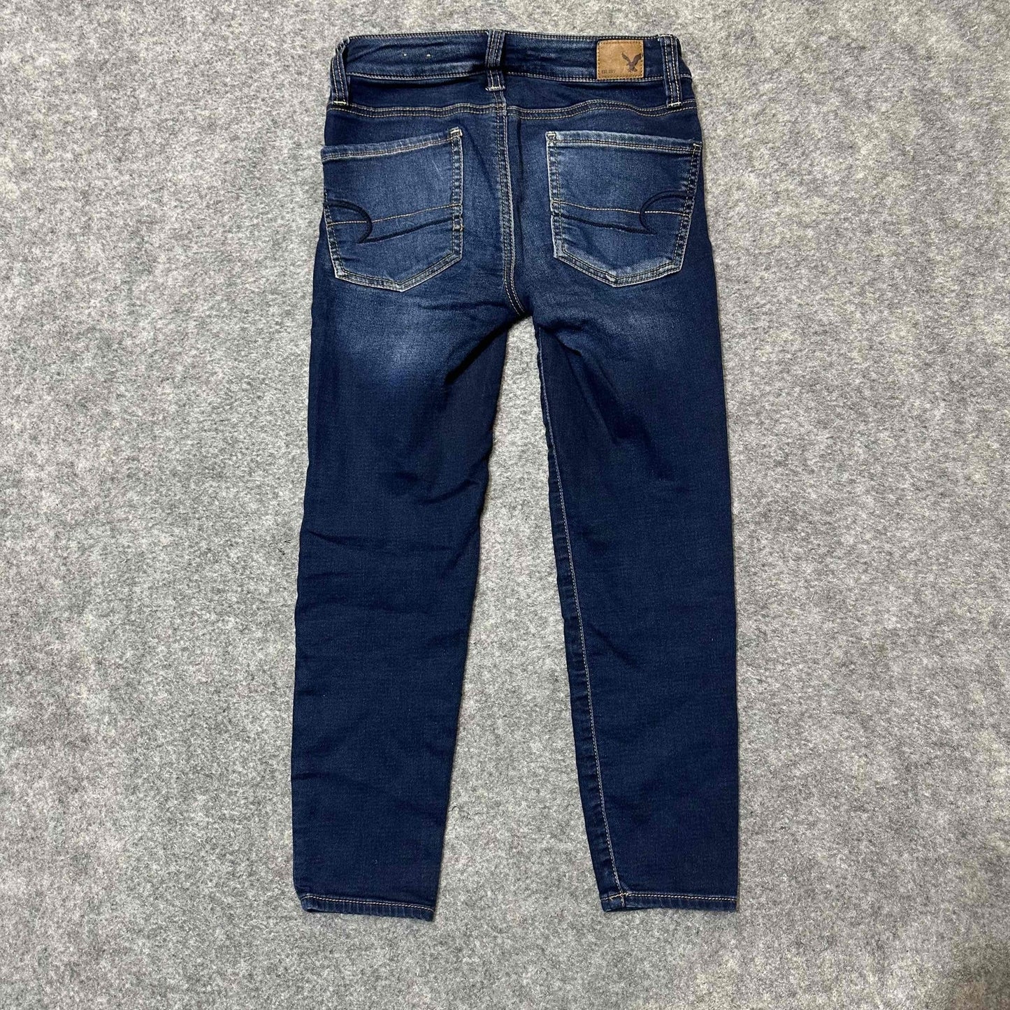 American Eagle Women's Super Stretch Crop Jeans Jegging Size 00 Regular Blue