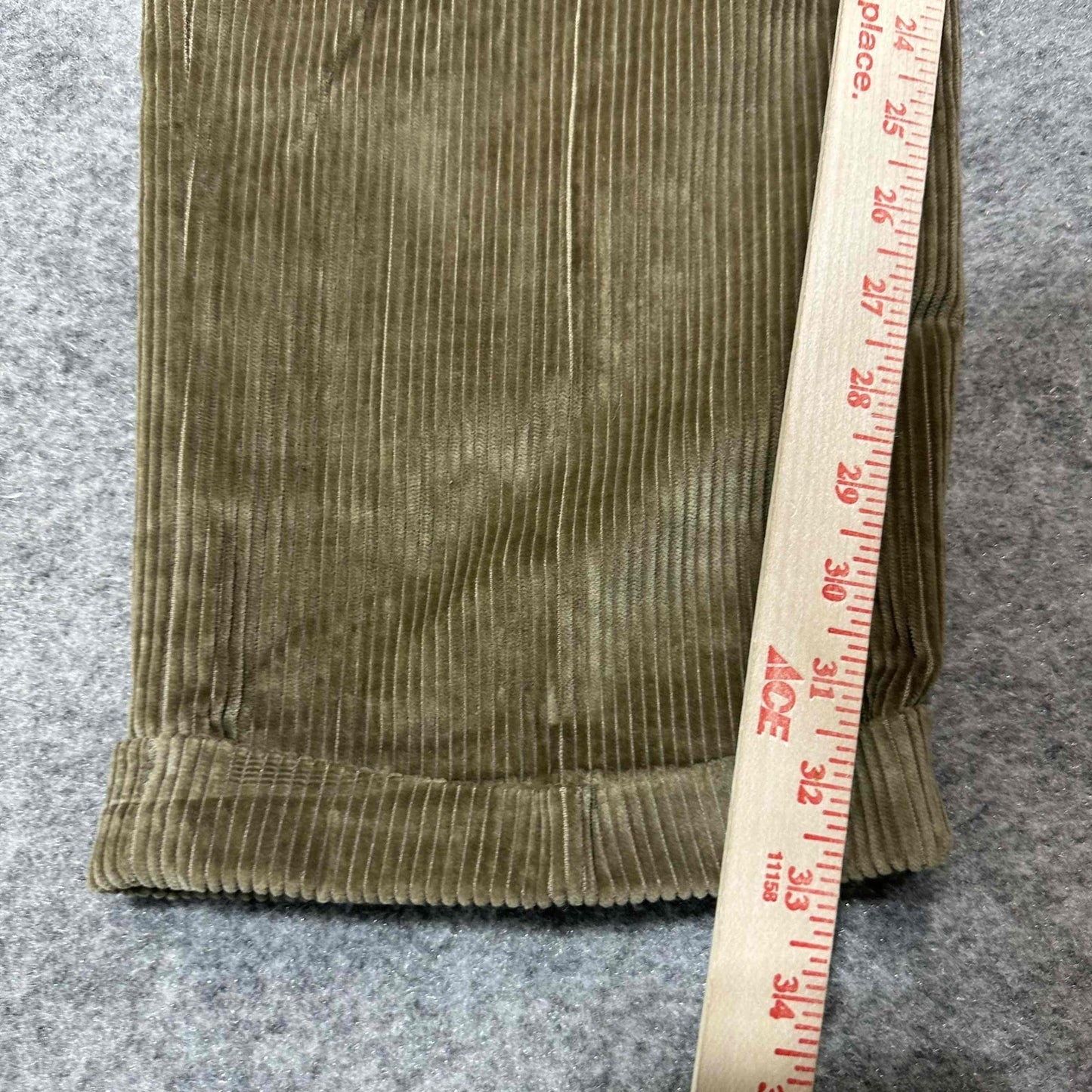 Brooks Brothers Men's Corduroy Pleated Cuffed Dress Pants Size 38 Long Brown