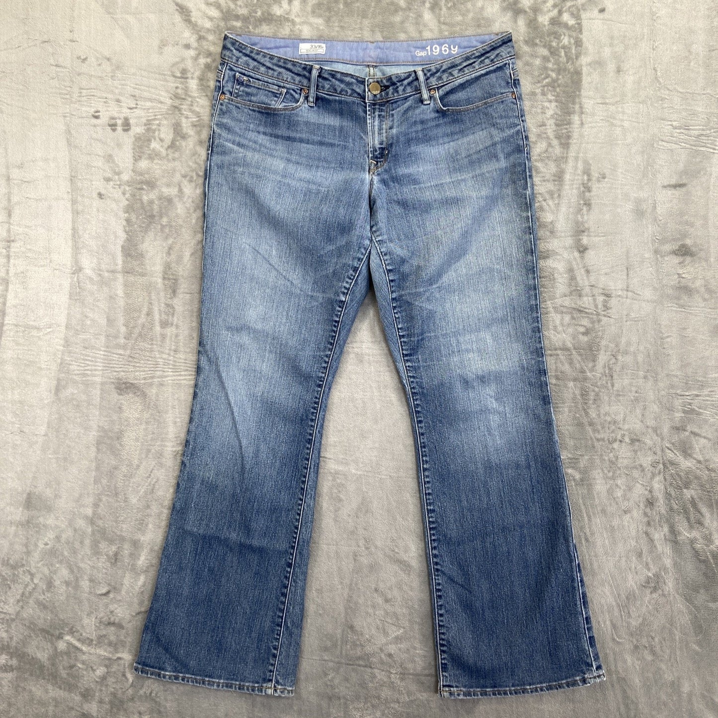 Gap 1969 Sexy Boot Cut Jeans Women's Size 33 Blue Denim