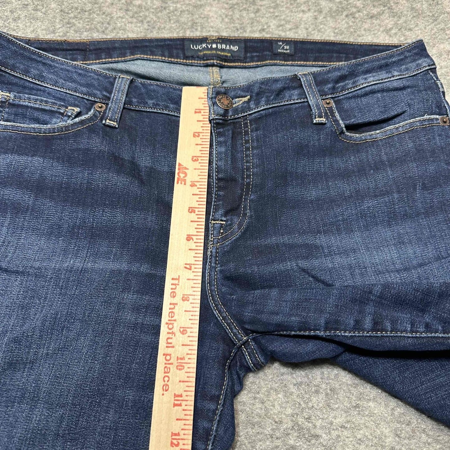 Lucky Brand Women' Lolita Skinny Jeans Size 14/32 Regular Blue Dark Wash Denim