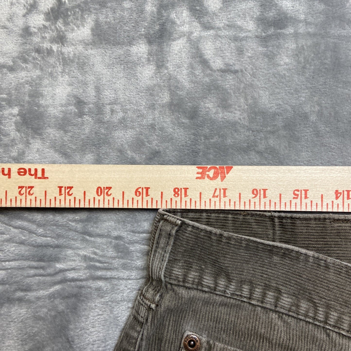 Sonoma Corduroy Bootcut Jeans Men's Size 38x34 Taupe Stone Gray Brown Pants