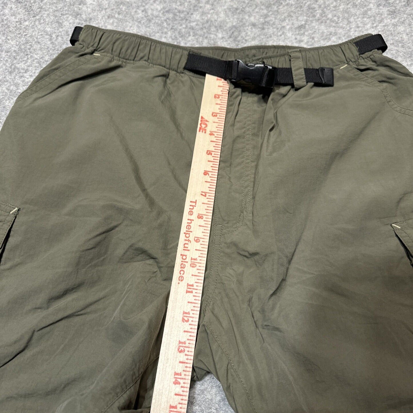 REI Co-op Sahara Men's Convertible Straight Cargo Pants Size Lx32 Green Dark