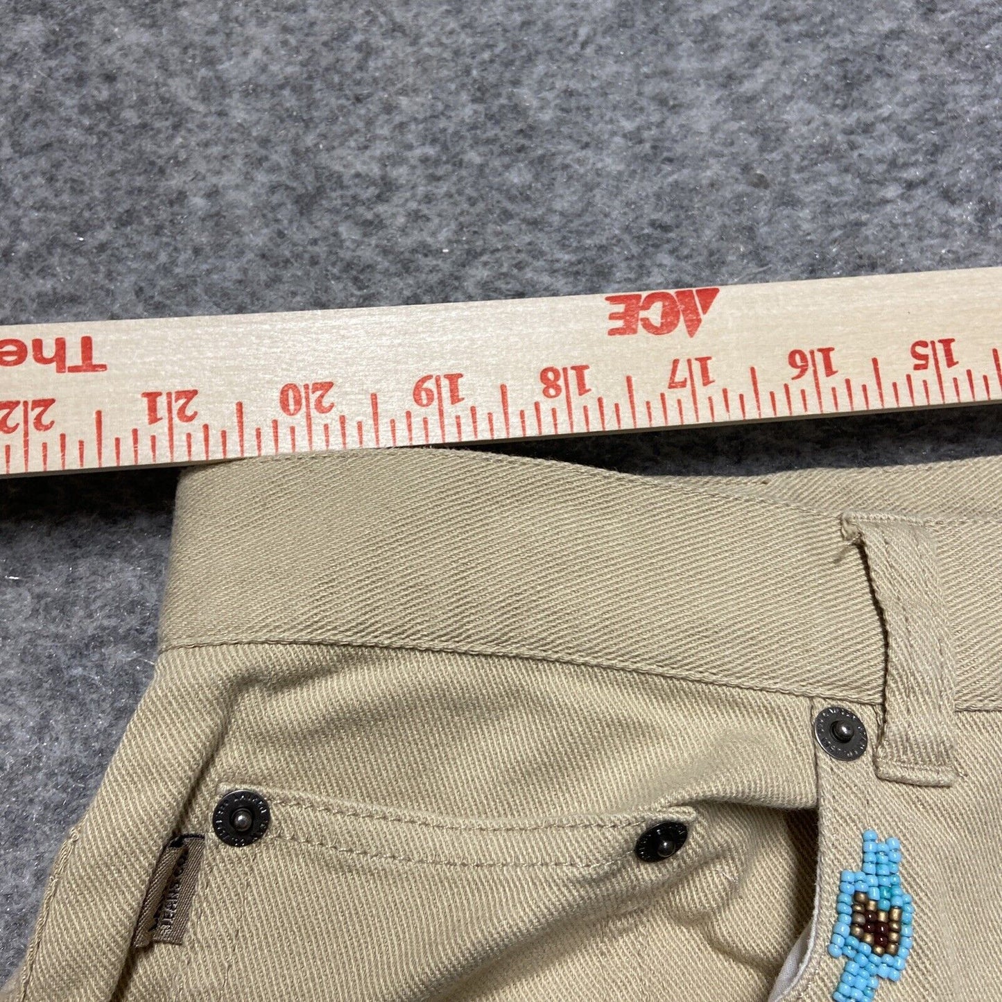 Vintage Lauren Ralph Lauren Western Straight Jeans Women's Size 22W Beige