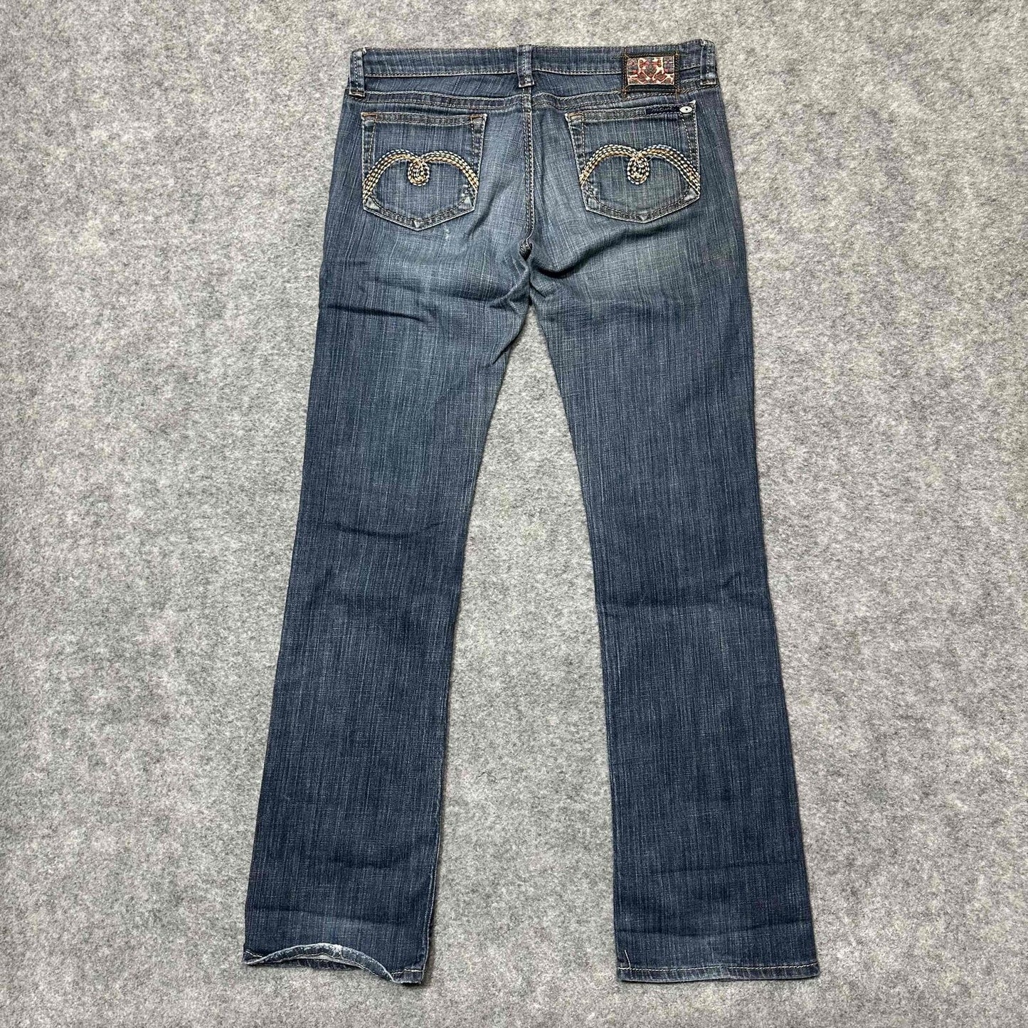 Mavi Olivia Women's 5 Pocket Button Closure Bootcut Jeans Size 28x32 Blue Denim
