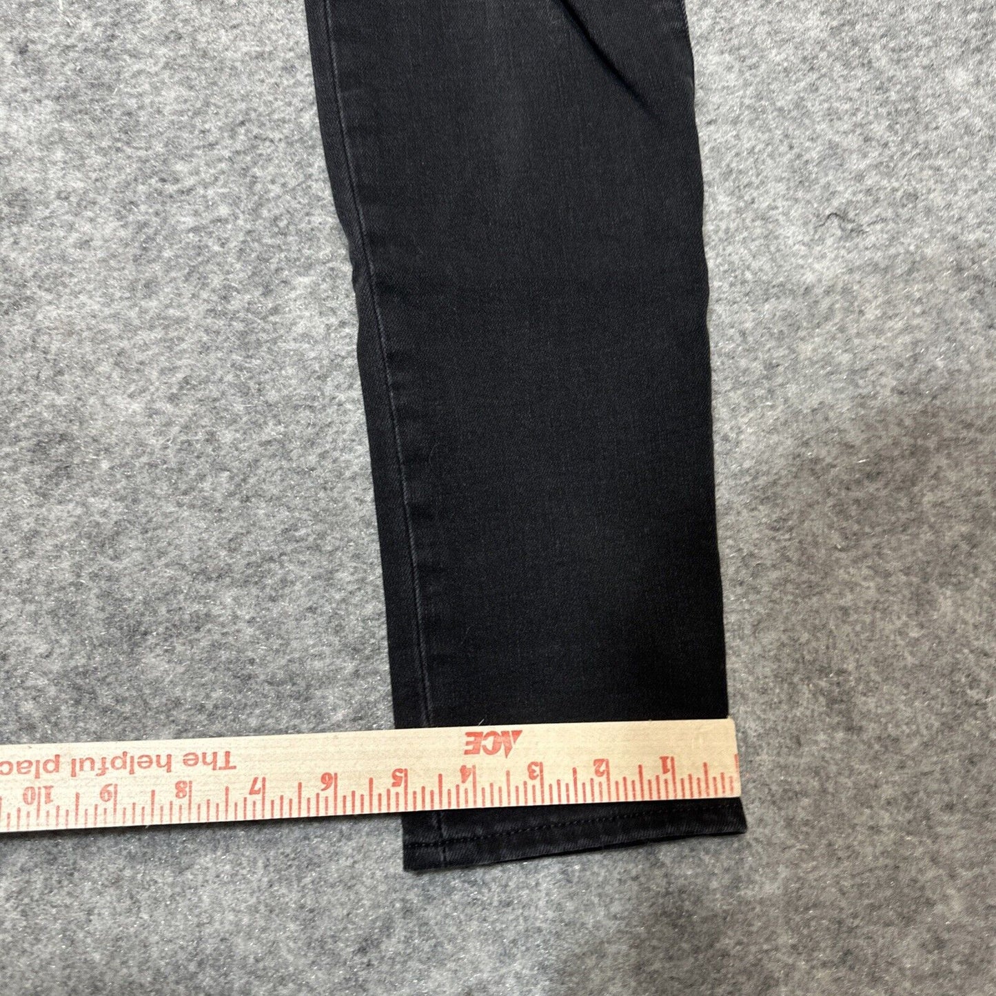 Gap 1969 True Skinny Women's Distressed Jeans Size 30L Long Black Dark Denim