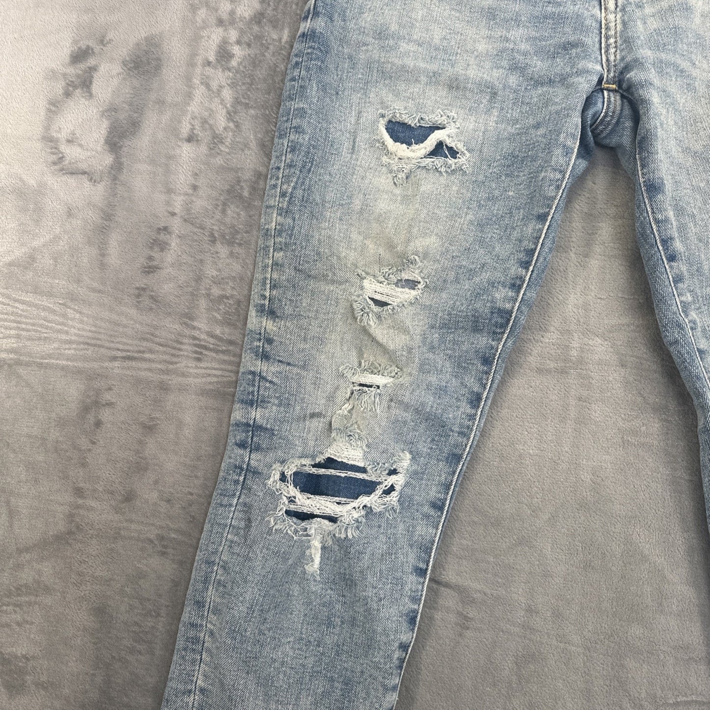American Eagle Distressed AirFlex Athletic Skinny Jeans Men's Size 28x30 Blue