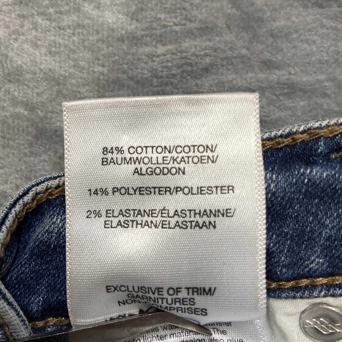 Silver Jeans Most Wanted Skinny Distressed Jeans Womens Size 28x29 Blue Denim