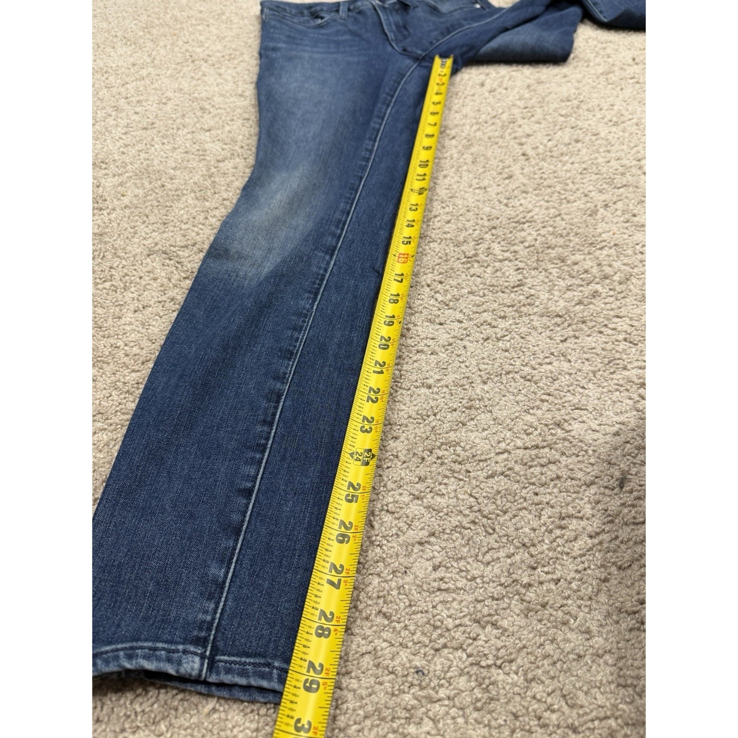 Athleta Sculptek Jeans Stretch Denim Ankle Skinny Dark Blue Wash Women’s Size 4