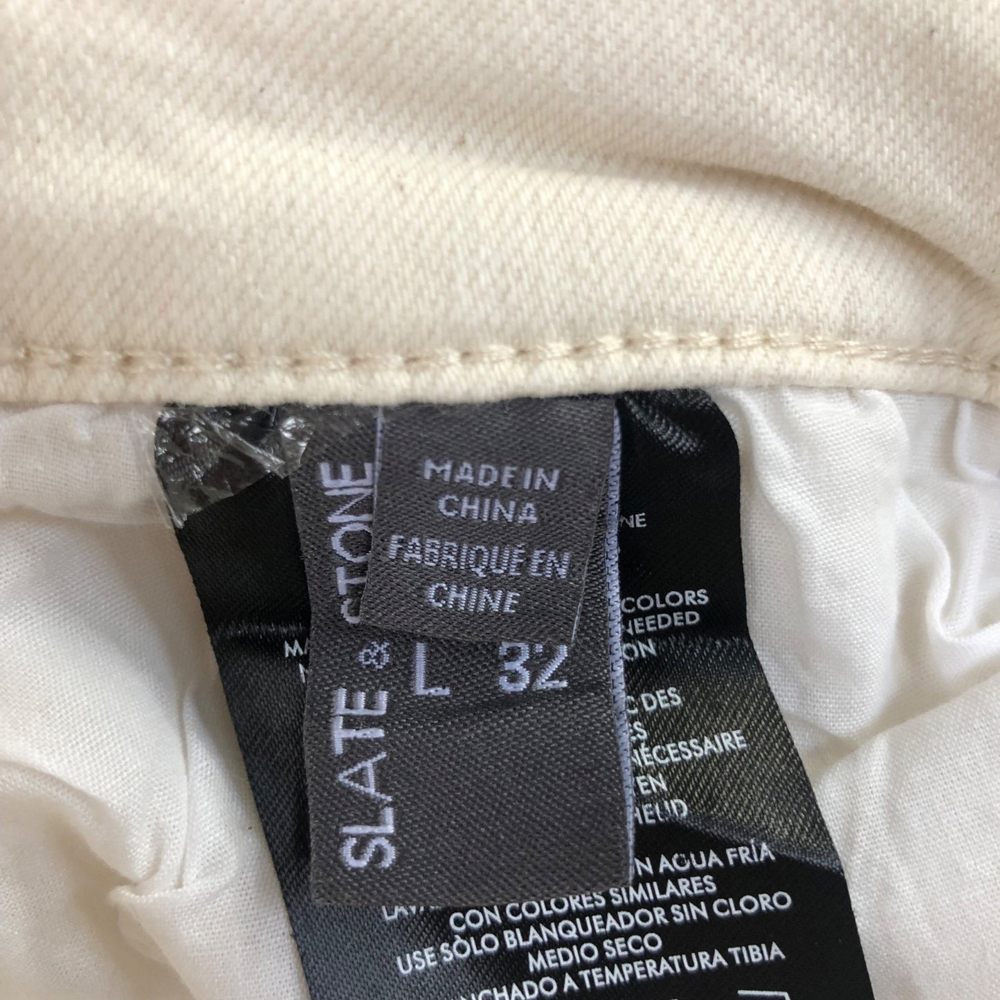 Slate & Stone Men's Crosby Straight Jeans Size 33x32 White Denim