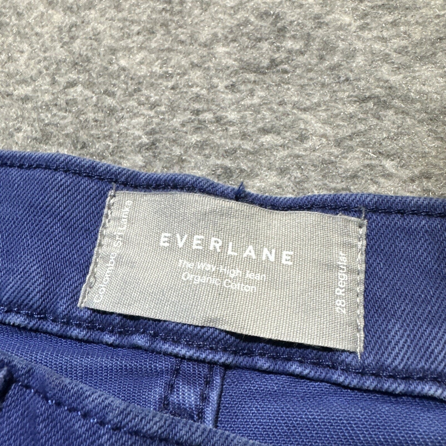 Everlane The Way High Jean Straight Jeans Women's Size 28R Purple Denim