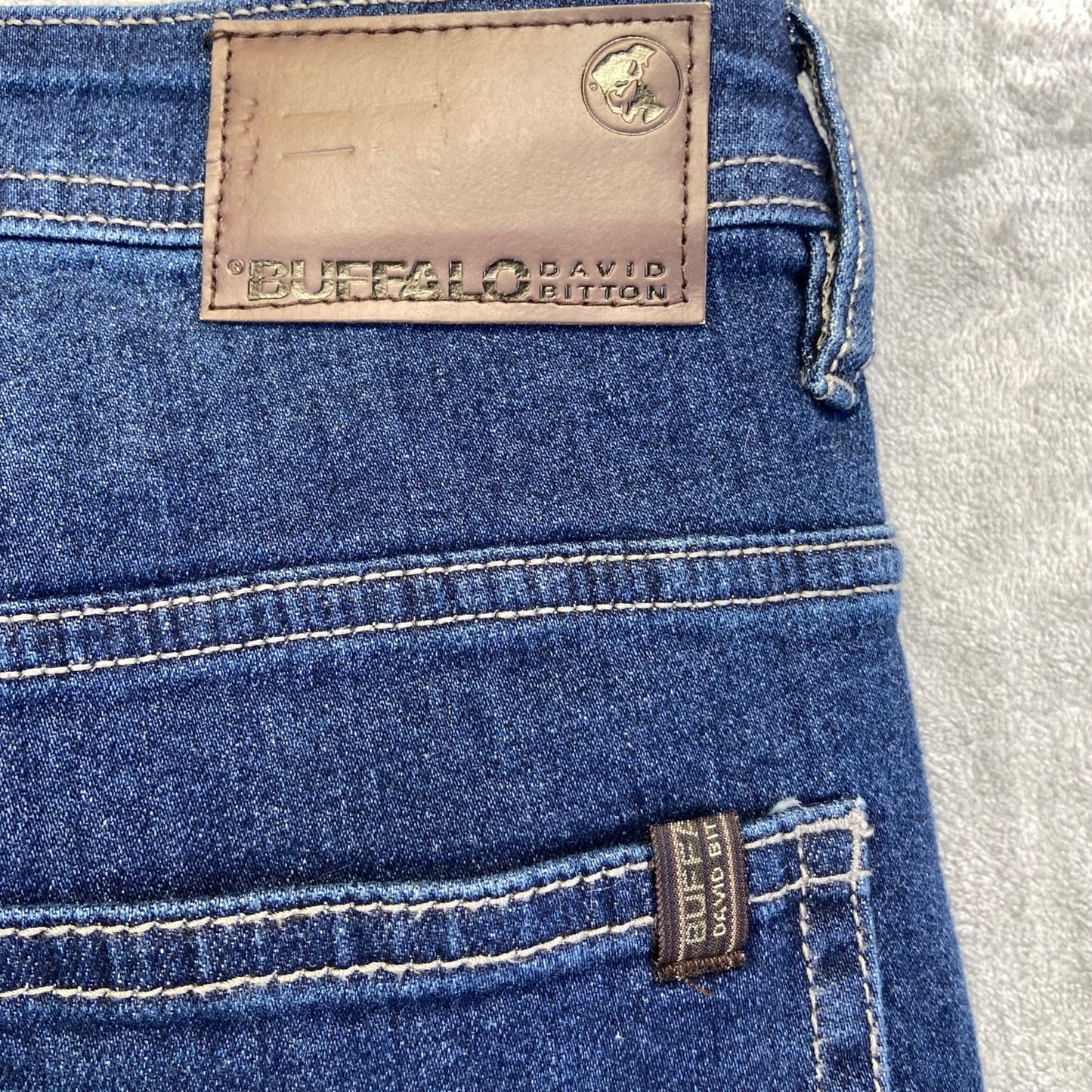 Buffalo Men's Jackson Straight Stretch Jeans 36x30 Blue