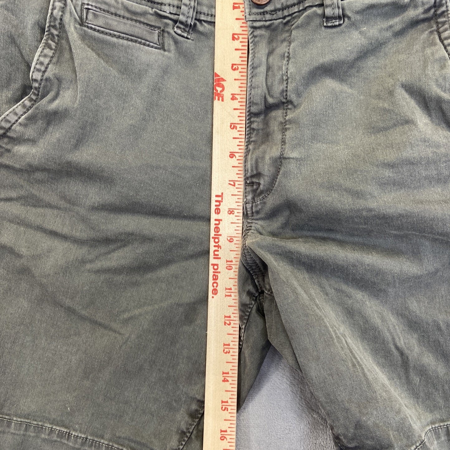 American Eagle Active Flex Chino Shorts Men's Size 31 Dark Gray Shorts