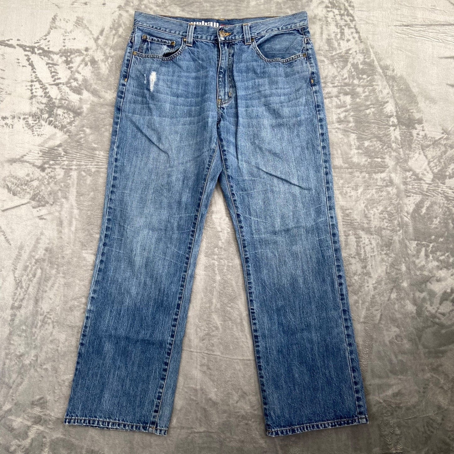 Urban Pipeline Relaxed Straight Jeans Men's 36x32 Medium Blue Denim
