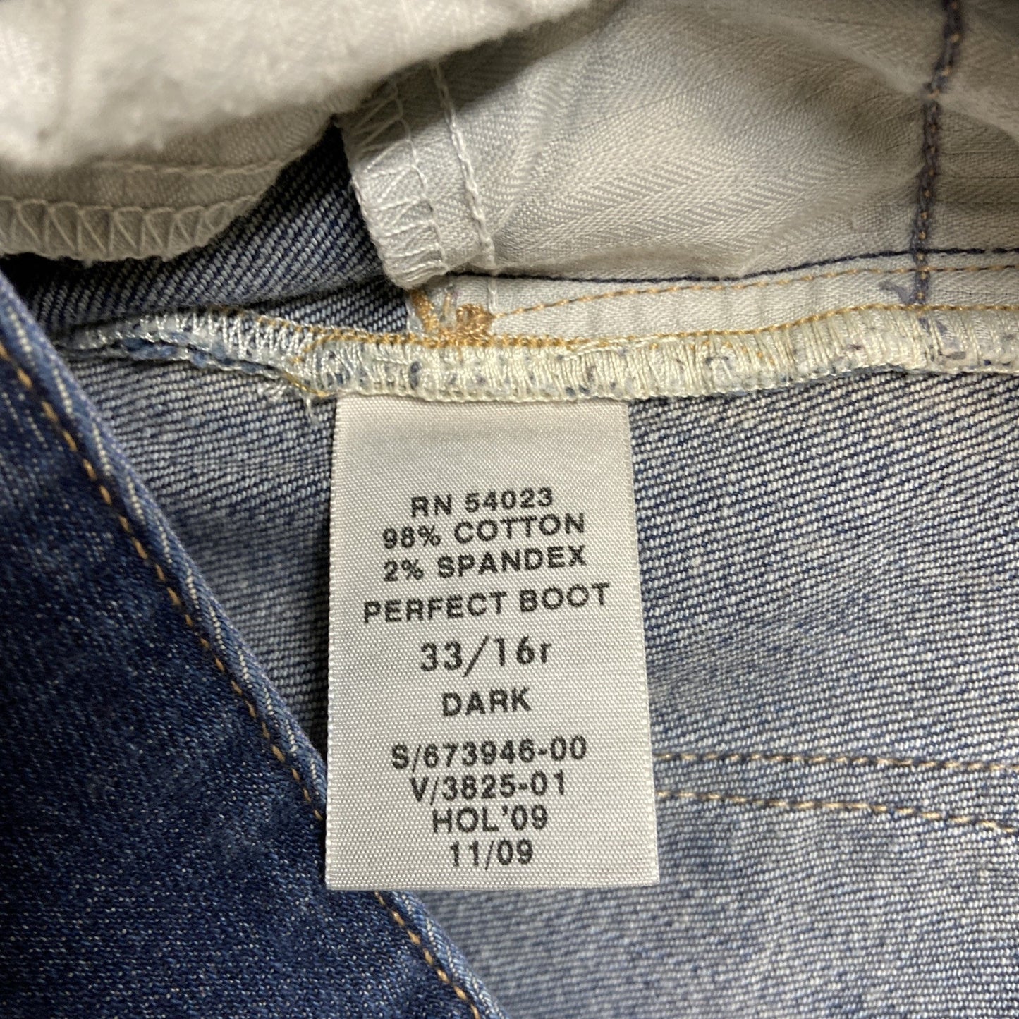 Gap 1969 Perfect Boot Cut Jeans Women's Size 33 Dark Wash Blue Denim
