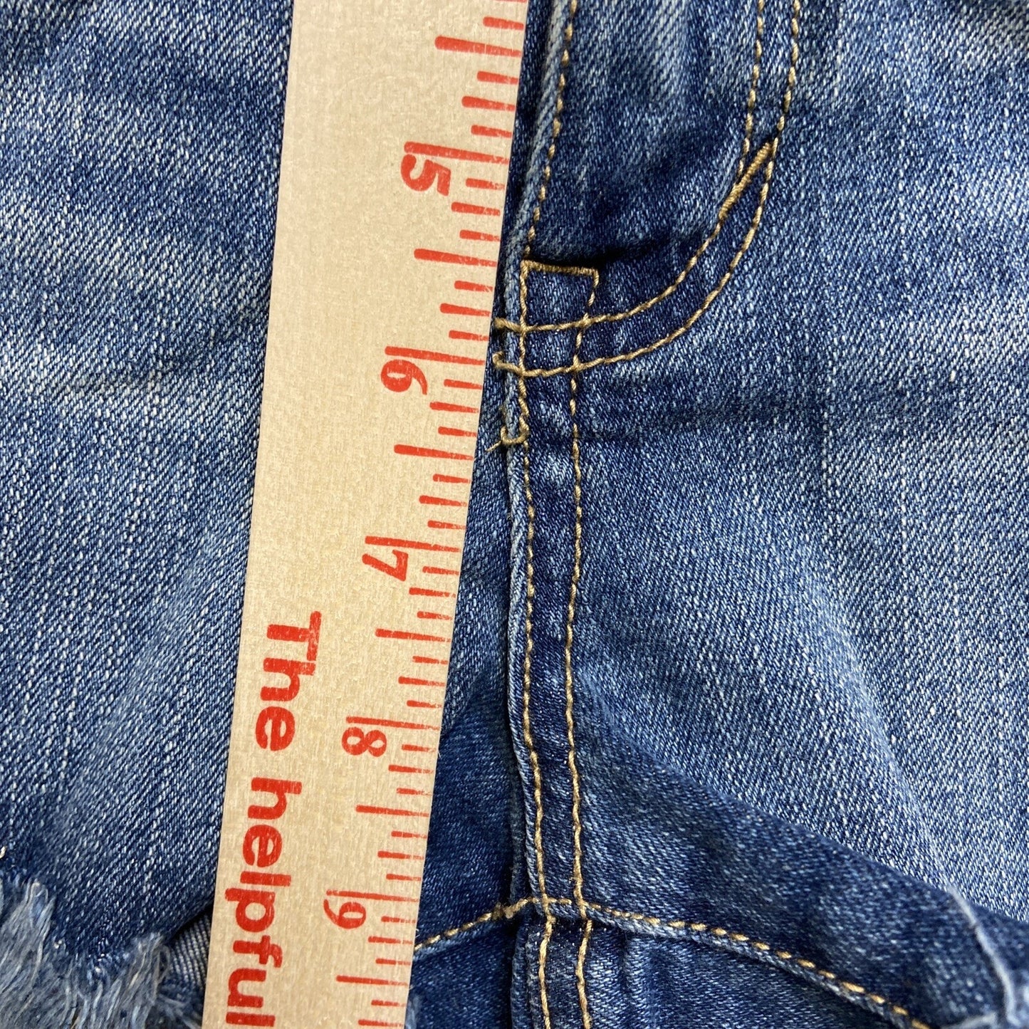 Aeropostale Cutoff Embroidered Denim Jeans Women’s Size 0 Blue Denim