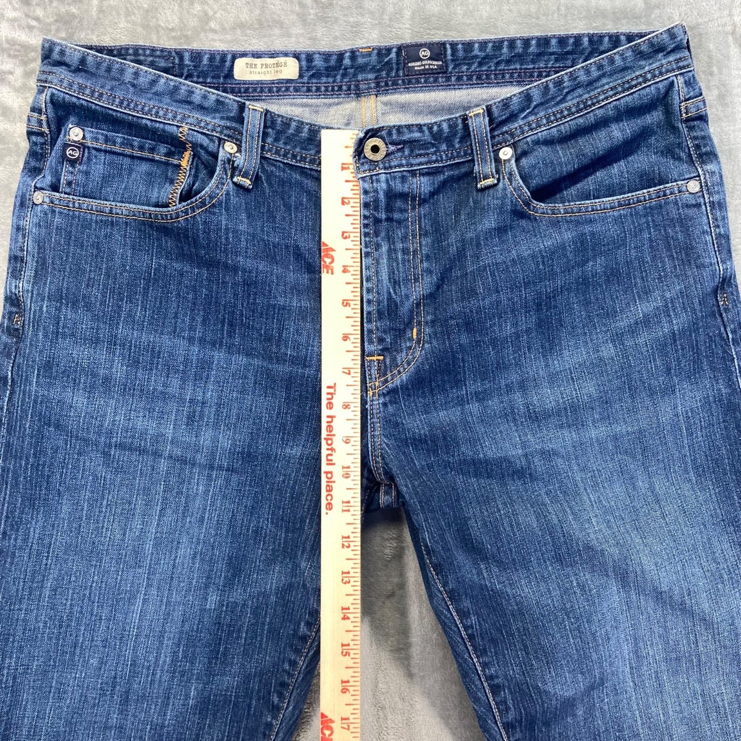 AG Adriano Goldschmied Men's The Protege Straight Leg Jeans 38x32 Blue