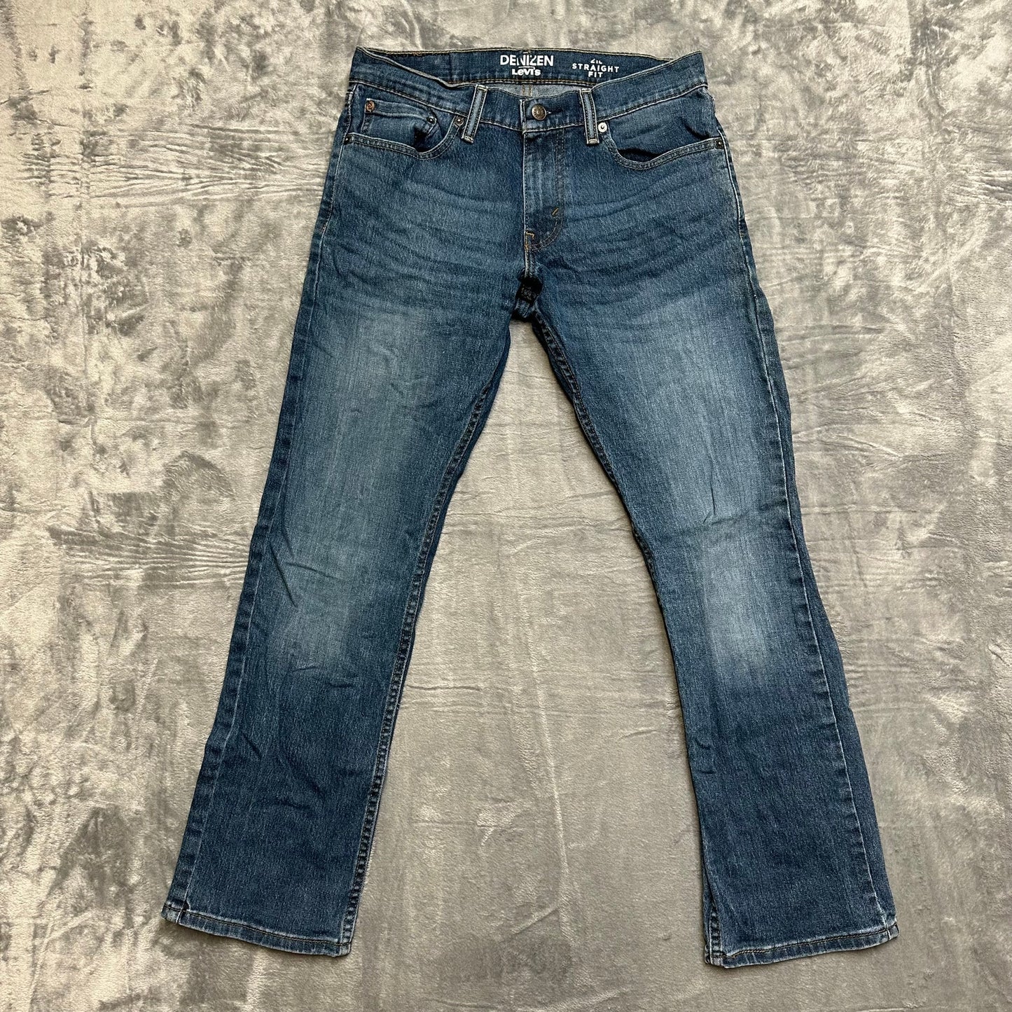 Lot of 3 Work Jeans Mens Size 30x30 Levi’s American Eagle Wrangler Blue Denim