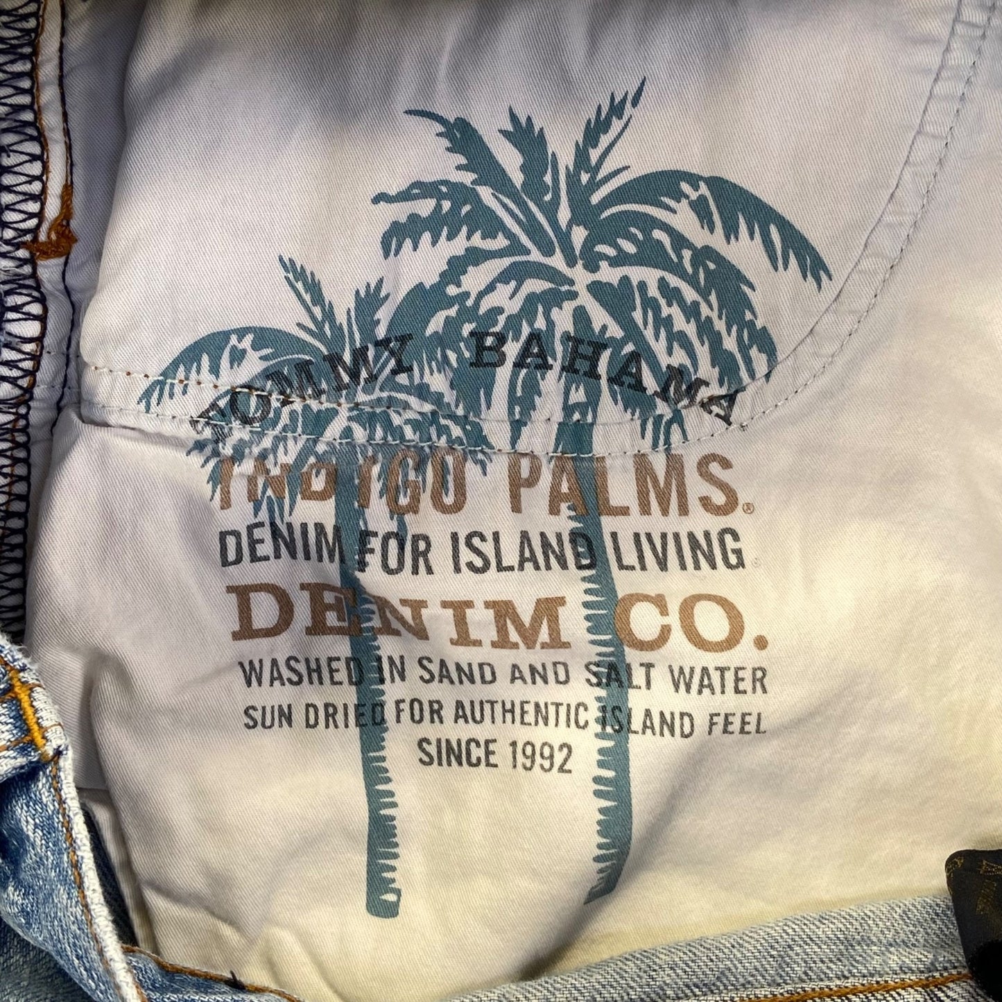 Indigo Palms Men's Classic Fit Straight Jeans 34x34 Blue Light Wash Tommy Bahama
