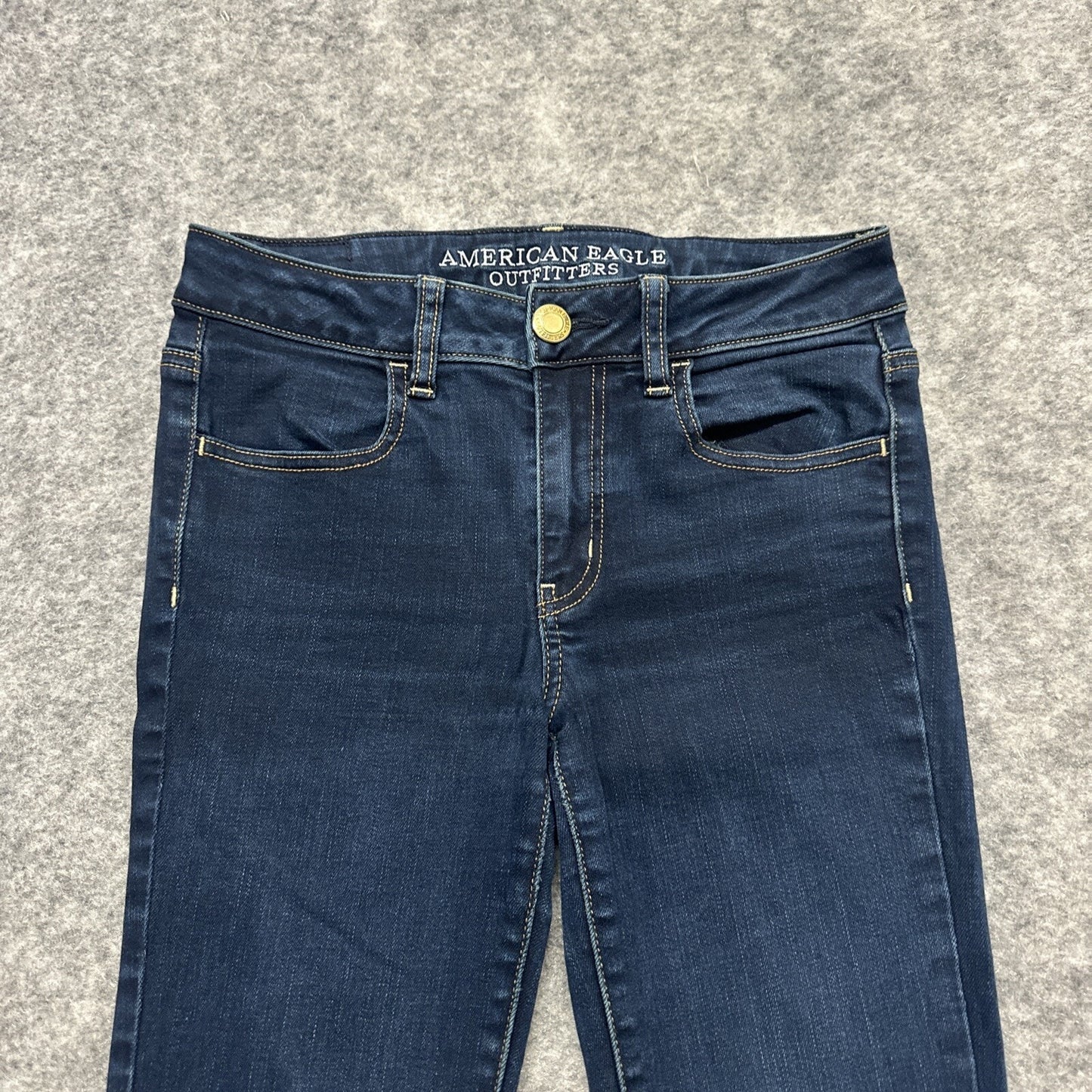 American Eagle Super Stretch Jegging Women's Jeans Size 4R Blue Dark Wash Denim