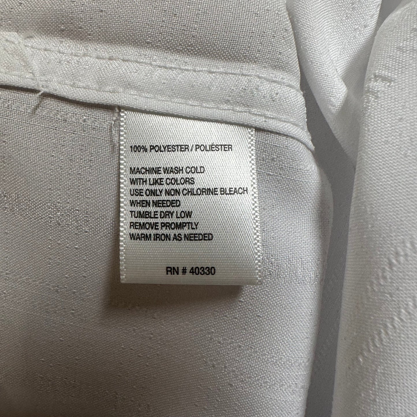 New Hudson River Heritage Collection Button Up Shirt Men's Size 2XL White