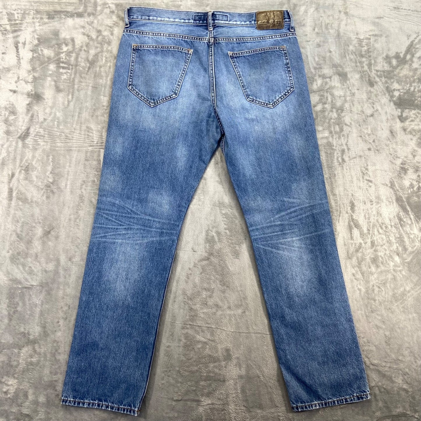 Express Men's Rocco Slim Fit Straight Jeans 34x32 Blue