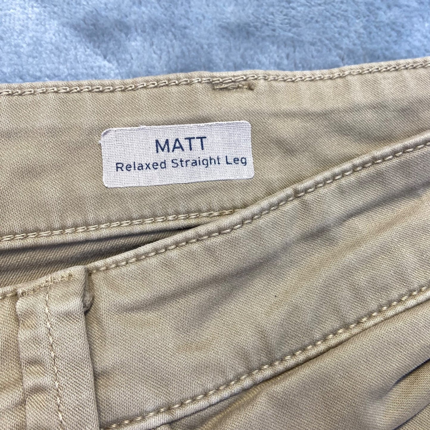 Mavi Men's Matt Relaxed Straight Pants Size 36 Beige