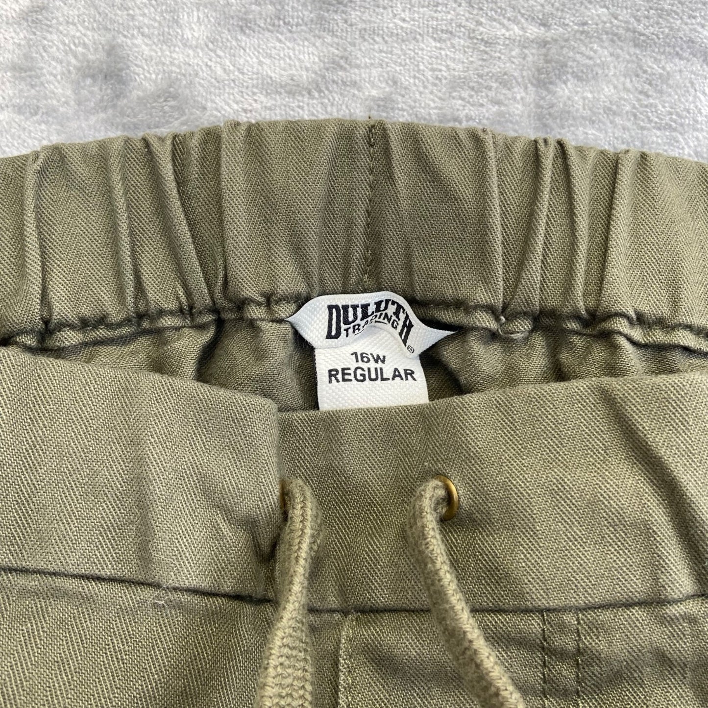 Duluth Trading Cargo Pants Women's Size 16W Olive Cotton Blend