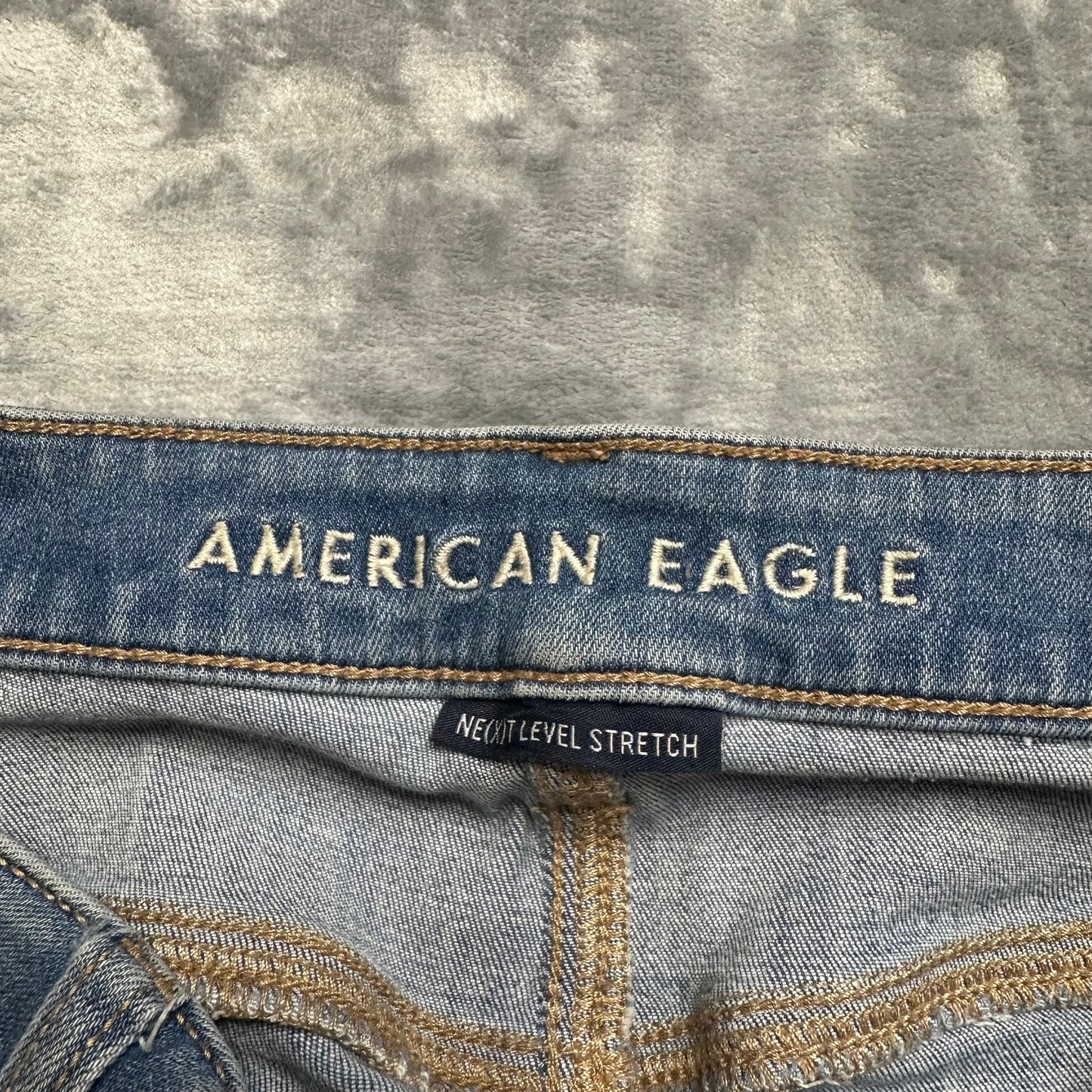 American Eagle Next Level Stretch Jegging Women’s Size 8 R Light Blue Denim