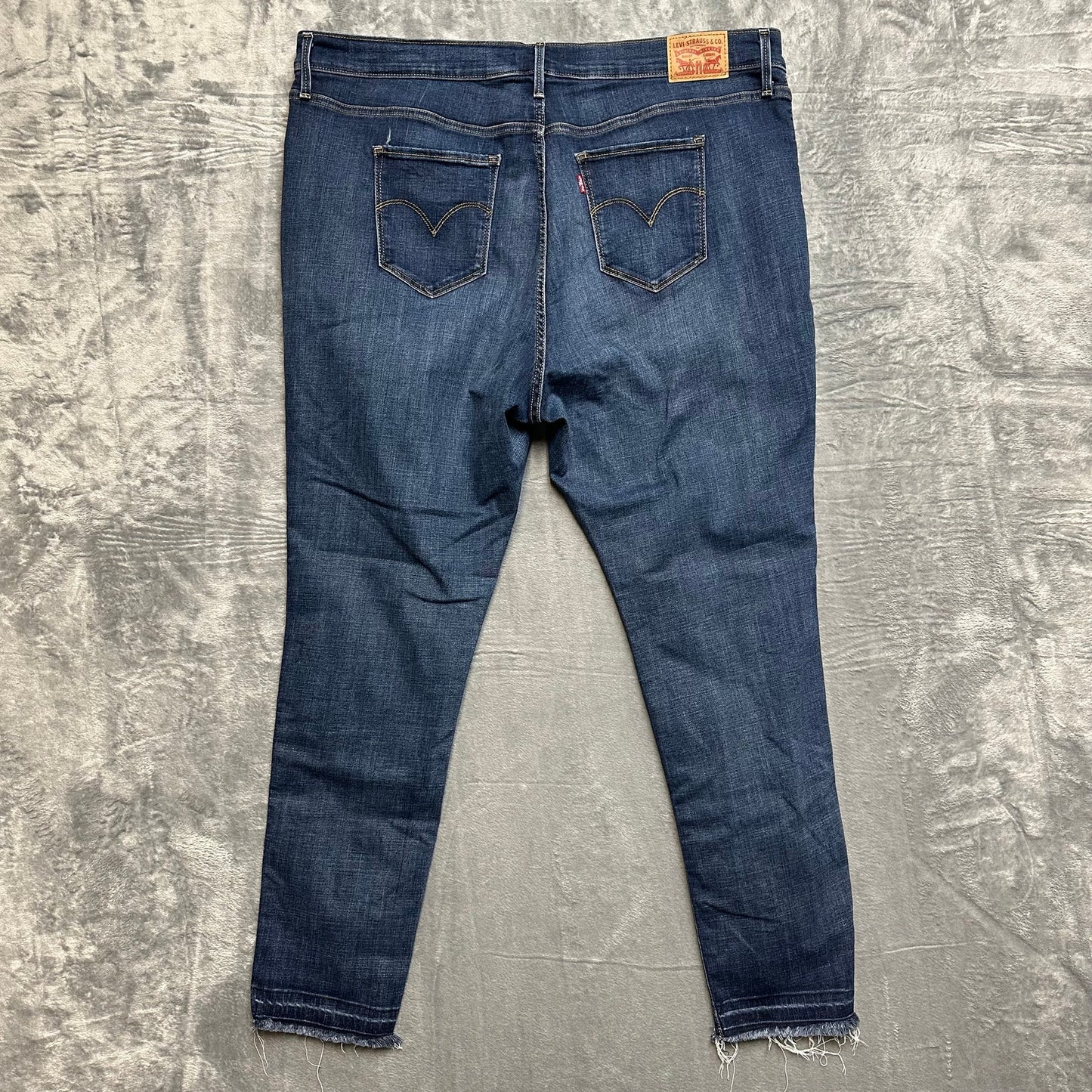 Levi's 721 High Rise Skinny Jeans Men's Size 22W Blue Denim