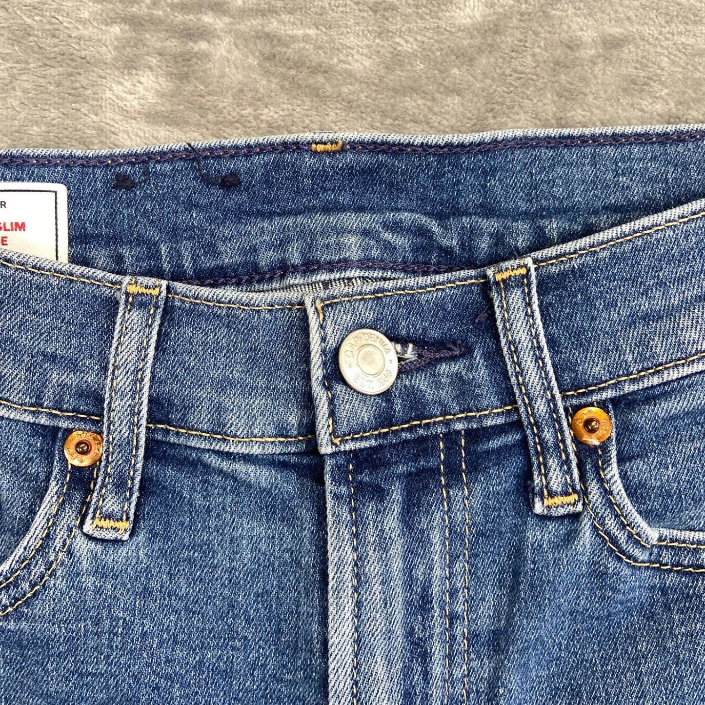 GAP Vintage Slim Jeans Women's Size 25 Medium Blue Denim Mid Rise