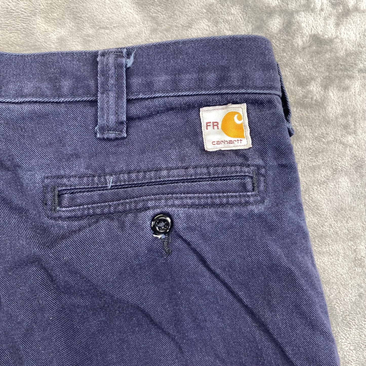 Carhartt FR Men's Straight Pants 36x28 Dark Blue Navy Flame Resistant