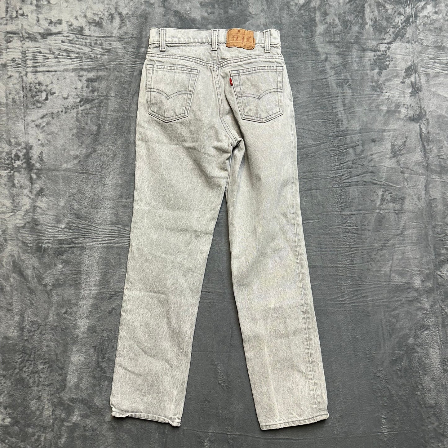 Vintage Levi's 706 Student Straight Jeans Boys Size 26x28 Gray DenimVintage Levi's 706 Straight Student Jeans Boys Size 26x28 Gray Denim