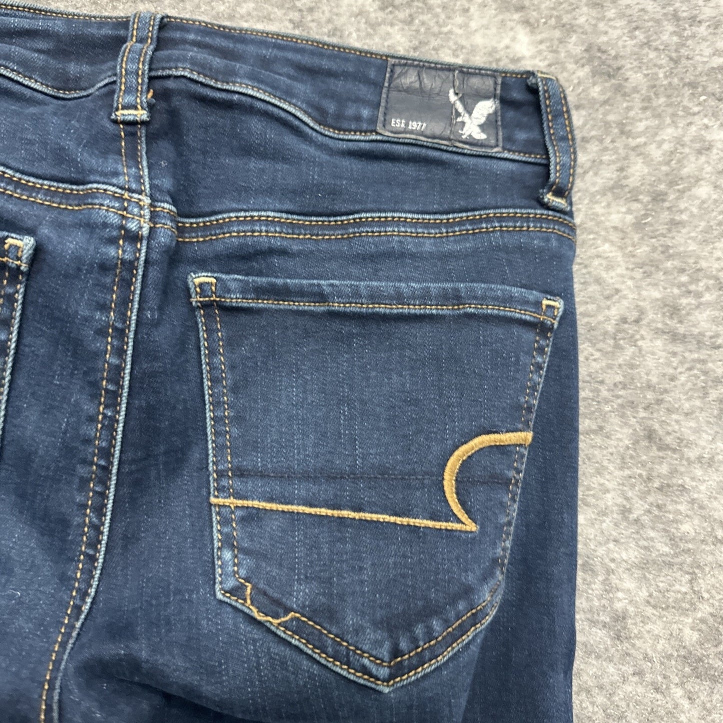 American Eagle Super Stretch Jegging Women's Jeans Size 4R Blue Dark Wash Denim