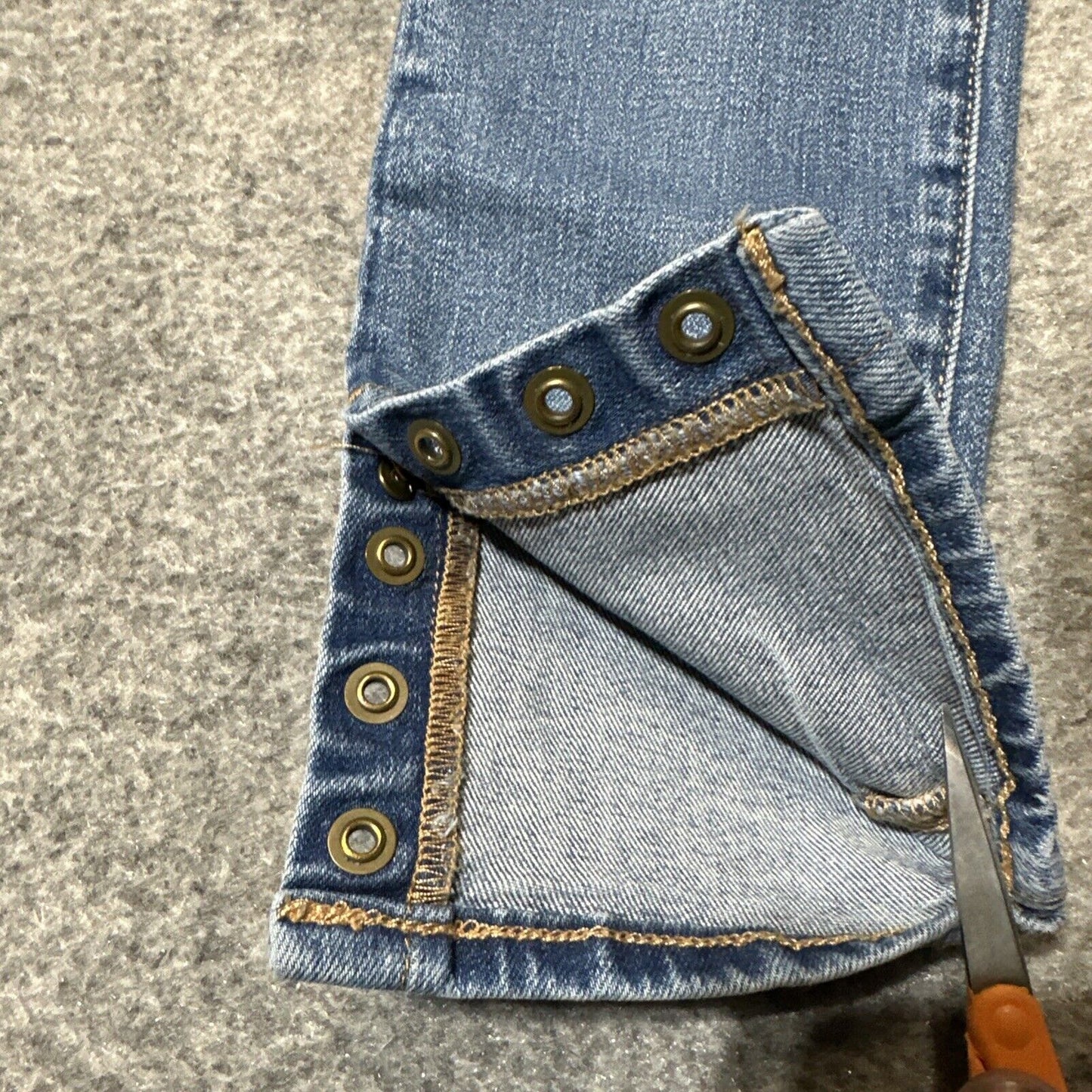 True Religion Casey Low Rise Super Skinny Jeans Women's Size 24 Light Blue Denim