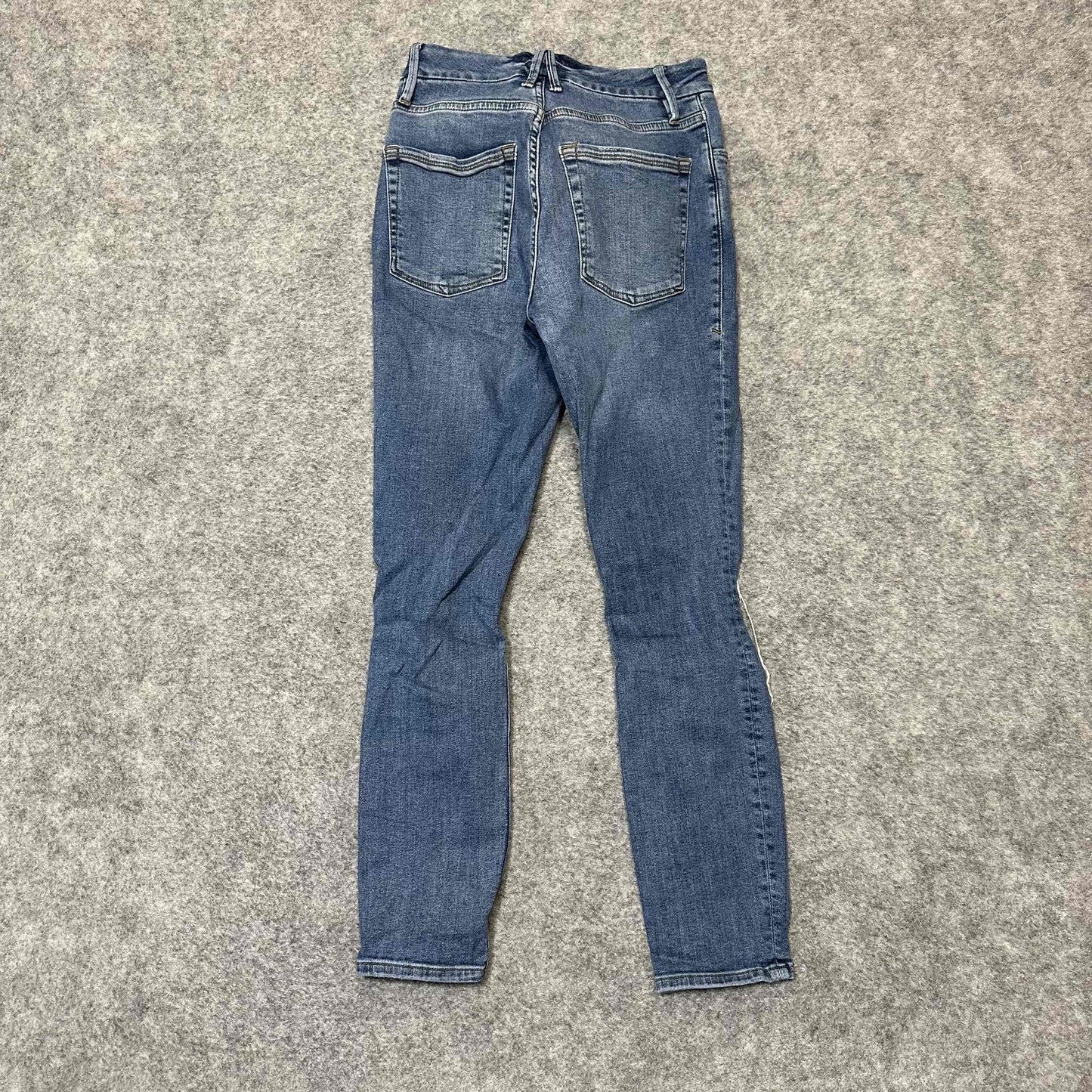 Good American Women's Distressed Skinny Jeans Size 0/25 Blue Denim