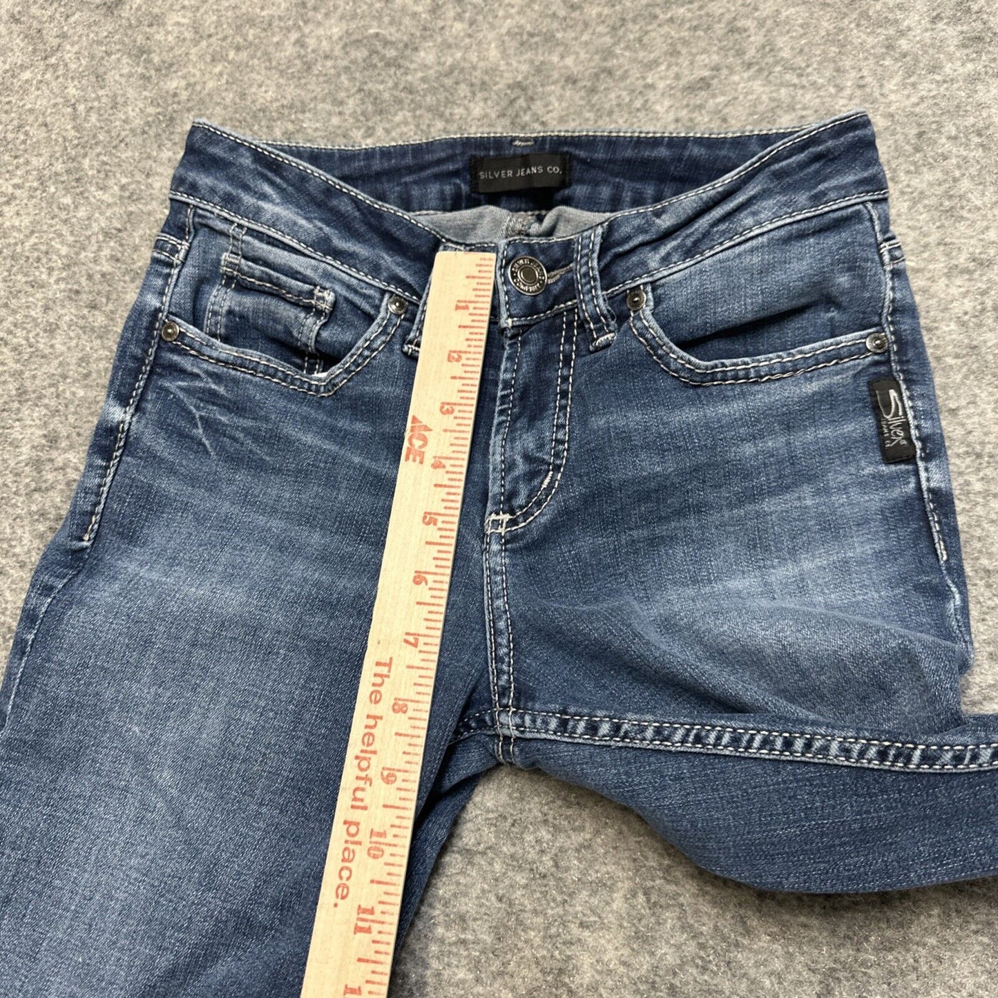 Silver Jeans Suki Slim Boot Jeans Women's Size 26/31 Blue Denim