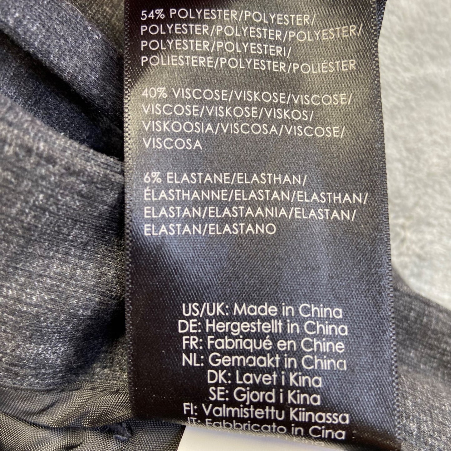 Liverpool Men's Dress Pants 38x32 Gray Stretchable Formal Pants