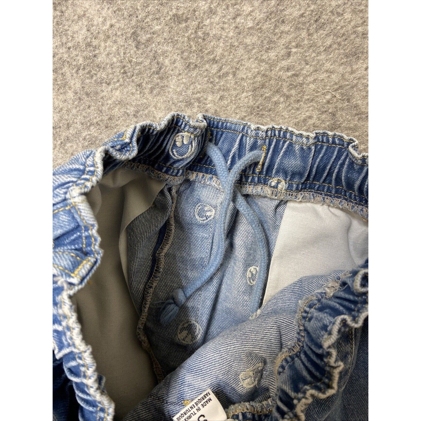 BDG Urban Outfitters Elastic Waist Pull On Straight Jeans Women's Size S Blue