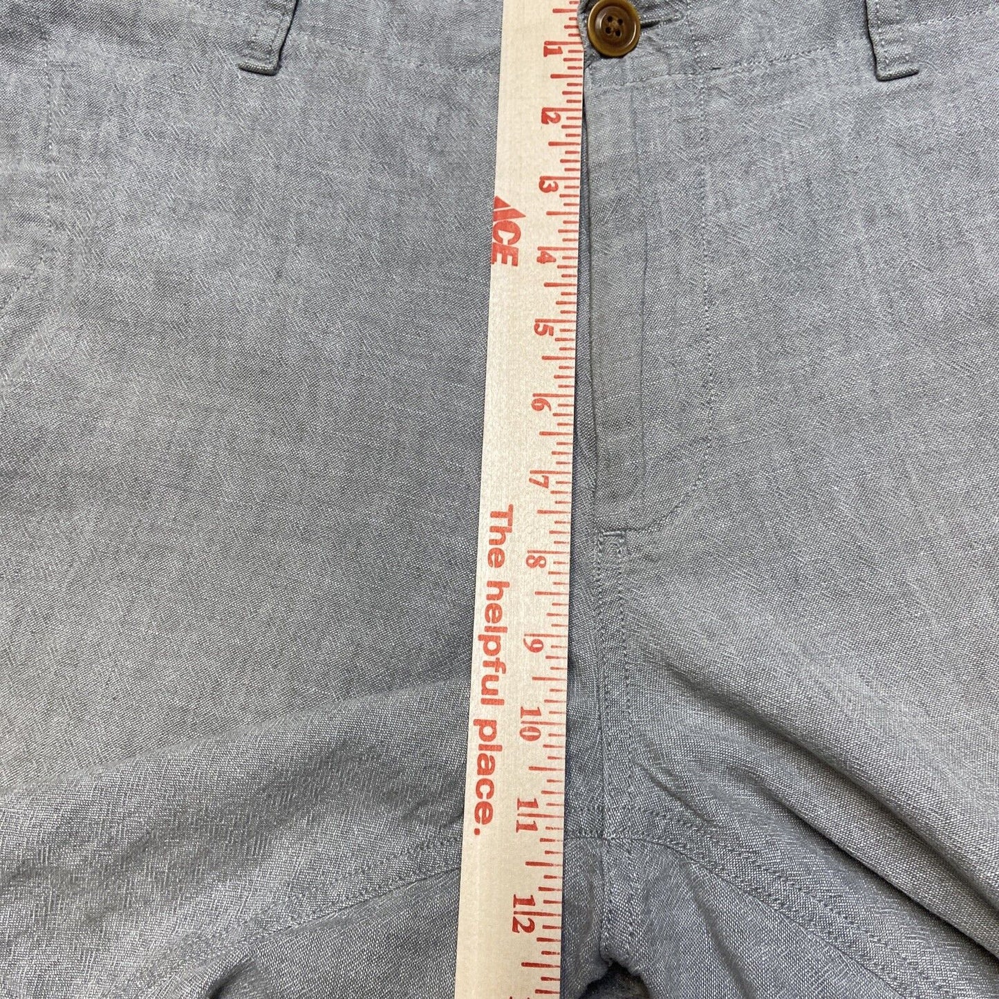 J Crew Linen Shorts Men's Size 33 Gray Shorts Summer Casual