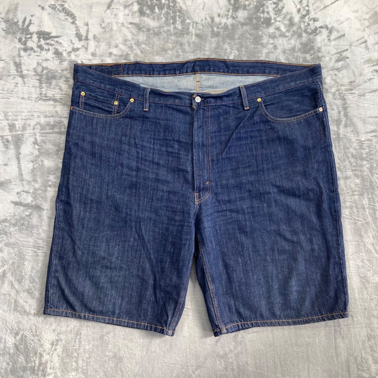 Levi's Denim Shorts Men's Size 50 Blue Dark Wash Jorts 11"