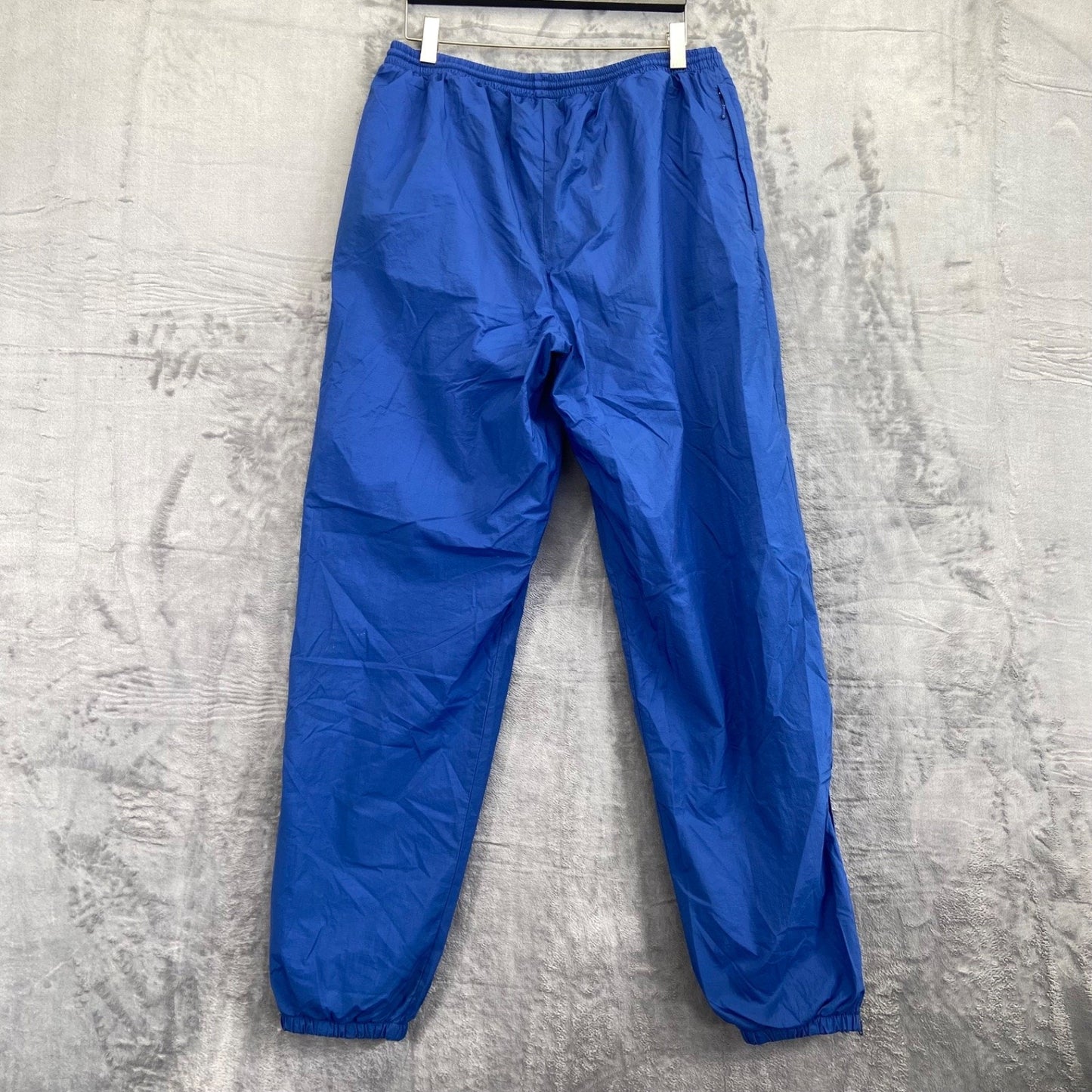Vintage Nike Men's Lined Track Pants Size M Blue Elastic Waist Nylon