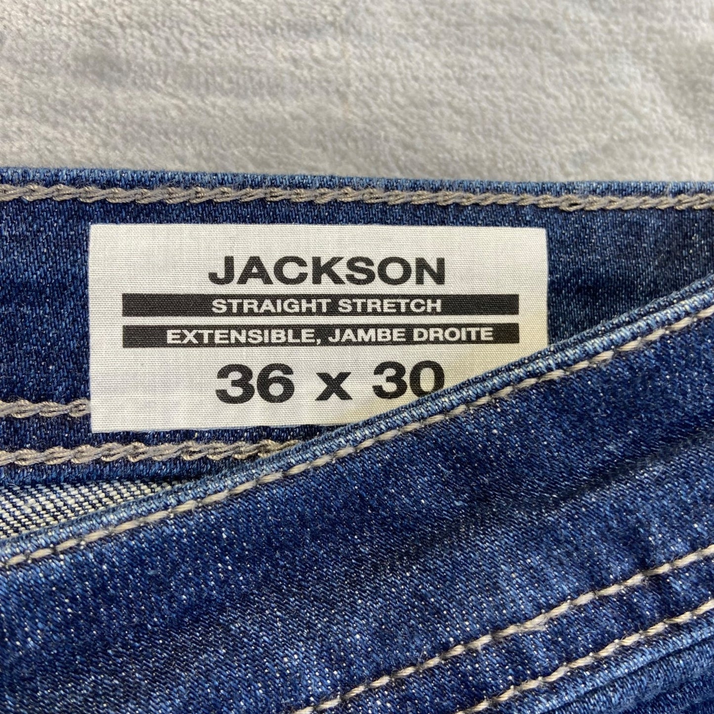 Buffalo Men's Jackson Straight Stretch Jeans 36x30 Blue