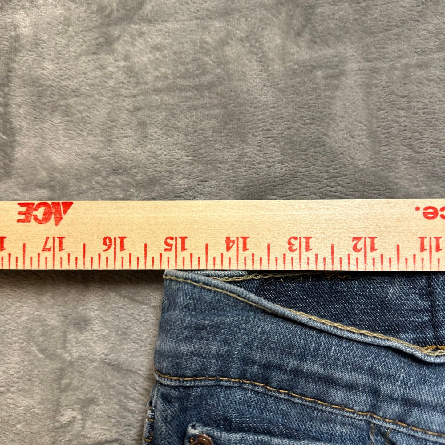 Lot of 3 Work Jeans Mens Size 30x30 Levi’s American Eagle Wrangler Blue Denim