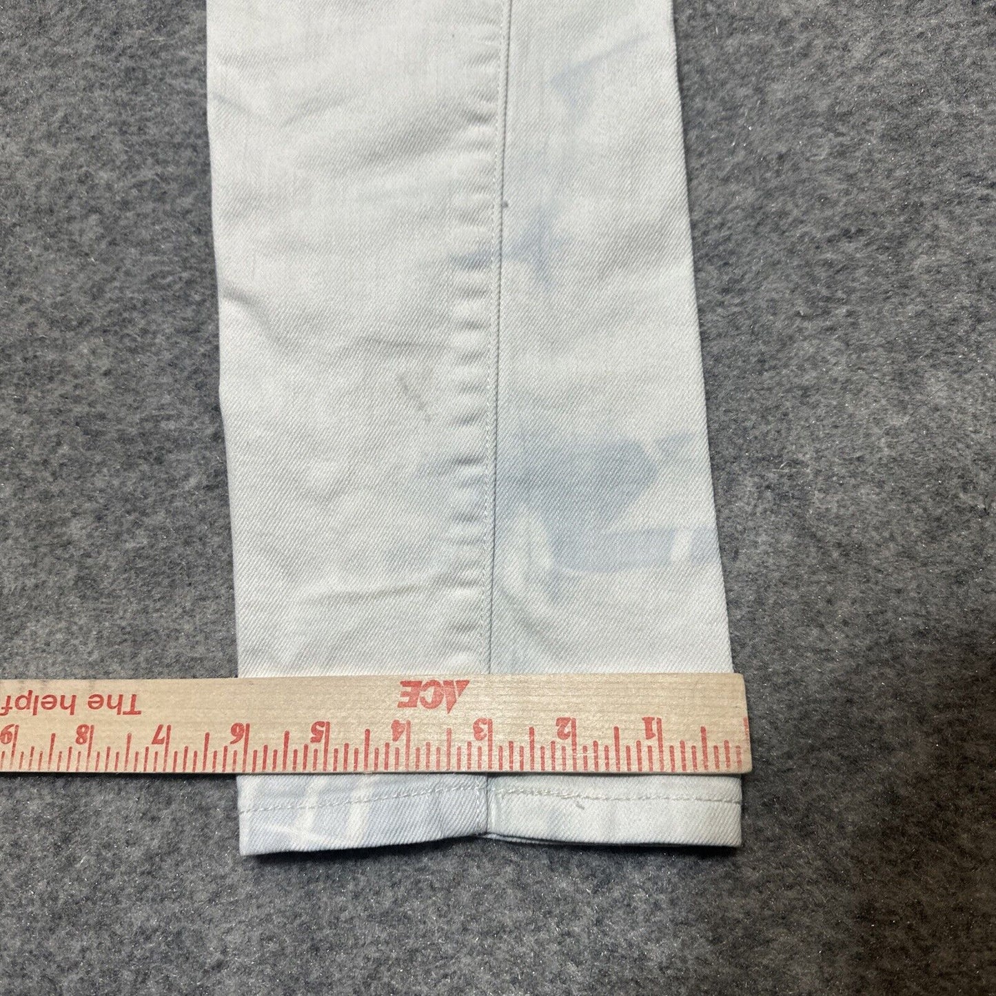 Levi's 421 Women's Skinny Jeans Size 29 White Acid Wash