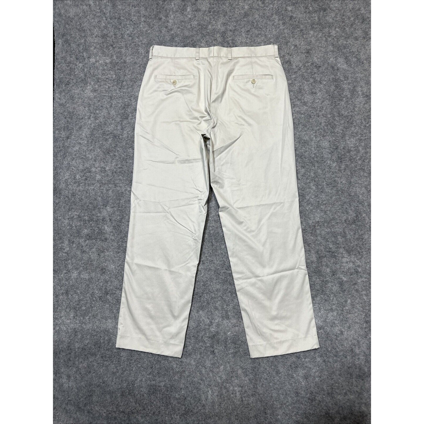John W. Nordstrom Men's Straight Dress Pants Size 35x32 Beige Light Wash Pants