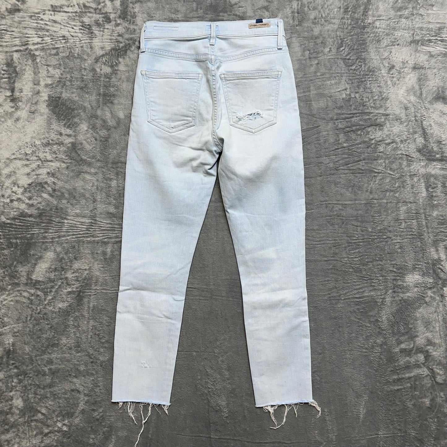 C of H Rocket Crop Petite High Rise Skinny Jeans Women's Size 24 Light Blue Denim