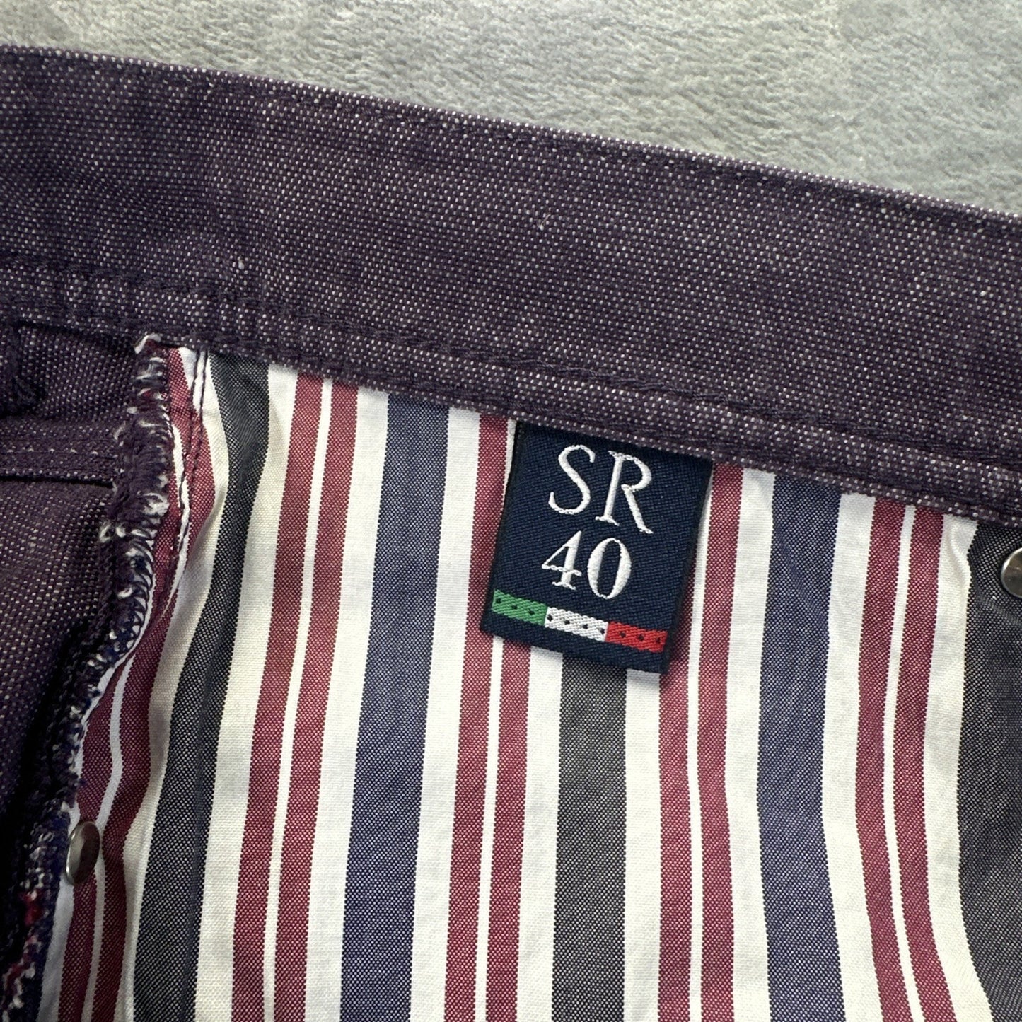 New Stefano Ricci Straight Jeans Men's Size 40 Lavender Purple Denim